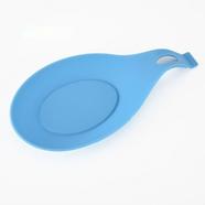 Flexible Almond-Shaped Multi-Color Silicone Spoon Rest Holder - C002796BU
