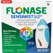 Flonase Sensimist Allergy Relief Nasal Spray Non Drowsy Allergy Medication, Gentle Mist – 60 Sprays