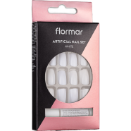 Flormar Artificial Nail Set Clear - White