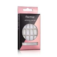 Flormar Artificial Nail Set Clear - White