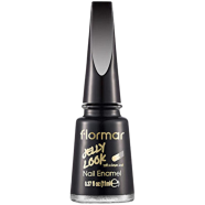 Flormar Jelly Look Nail Enamel JL28 Patent Black Leather - 11 ml