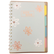 Flower Design Spiral Notebook With Four Different Color - NP010