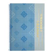 Hearts Foiled Notebook Blue