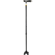 Folding Trekking Poles T Handle Hiking Anti Slip Poles Cane Walking Stick Cane Crutch With LED Light Mountaineering Hiking Tools icon