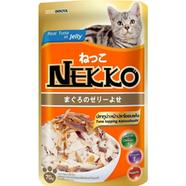Nekko Foodinnova Adult Pouch Wet Cat Food Tuna Topping Katsuoboshi In Jelly 70g