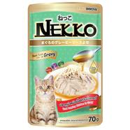 Nekko Foodinnova Adult Pouch Wet Cat Food Tuna Topping Chicken In Gravy 70g