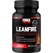Force Factor Lean Fire Pre Workout Energy Pills With Green Tea Extract and Caffeine to Increase Energy Build Lean Muscle Black 30 Count -525057807