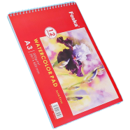 Foska A3 Side Spiral Open Watercolor Pad - DW1081