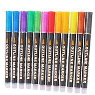 Foska Art Drawing Outline Fineliner Color Marker Pens - 12 Colour - LP1012