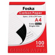 Foska Carbon Paper Black A4 100 Sheets