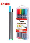 Foska Fineliner Marker Pen - 12 pcs