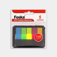 Foska Paper Index Marker 5 Colors 100 Sheets