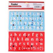 Foska Plastic Stencil Ruler 2 Colors Set - BP9338