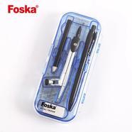 Foska Two Layers Zinc Alloy Math Compasses with Ruler - YM2068