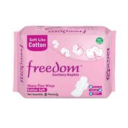 Freedom Sanitary Napkin Heavy Flow Cotton 8 pads image