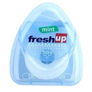 Fresh Up Oral Care Dental Floss Mint Flavour 50 meter (Factory Sealed) by DD (Any Colour).