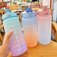 Frosted Water bottle With Straw 2000 ml