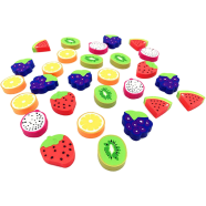 Fruits Shape Erasers - 7pcs