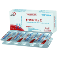Frusin Plus 20 mg, 50 mg Tablet 10's Strip