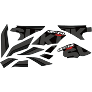 Full Body Sticker Set For Suzukii Gixxer/SF 2016 To 2018 (Old Model) image