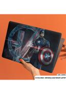 DDecorator Full Logo Of Captain America Laptop Sticker - (LSKN538)