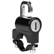 Full Metal Universal Motorcycle Helmet Lock – Zinc Alloy, Anti-Theft, Waterproof, Easy Installation With 2 Keys For 22-28mm Handlebars (Portable Security For Motorcycles, Cycles And Bicycles) icon