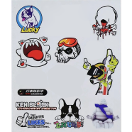 Full Page Reflecting Multi Sticker Self Adhesive For Motorcycle And Car- (1 Sheet) icon