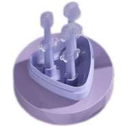 Full Silicone Baby Hand brush Children's Silica Gel Three Dimensional Body Milk for Training, Toothbrush, Safe Silicone Brush Soft Bristled / Teether CN - 3pcs Set