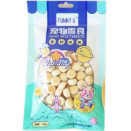 Funny U Pet Snack For Dog And Cat Goat Milk Tablet Ball Shape 100 gm