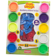 Funskool Fundough Playset: Numbers, Letters And Shapes - 35 Pcs Multicolour Set for Ages 3 Plus icon