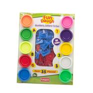 Funskool Fundough Playset: Numbers, Letters And Shapes - 35 Pcs Multicolour Set for Ages 3 Plus