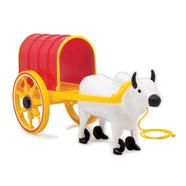 Funskool Giggles Bullock Cart Activity Along Walking Toys Pretend Play Colors For Kids Age 12M Plus