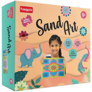 Funskool Handycrafts- Sand Art Make 6 Different Paintings Craft Kit with Sand For 5 Years Art and Craft Kit