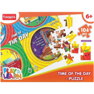 Funskool Puzzle Play And Learn-Every Day Time Educational 104 Pieces for 6 Year Old Kids And Above Toy icon