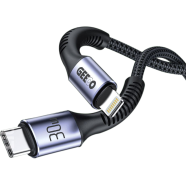 GEEOO Short Fabrics Cable C-L 30W Fast Charging With Data - DC22C-L