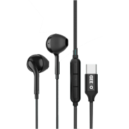 GEEOO TC-555 Type-C Half In-Ear Wired Earphone Black