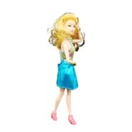 GIRL ANGEL Wonderful Barbie Toy With Dress and Accessories For Kids and Girls (barbie_shoe_dress_ear_skyblue) - Sky Blue 