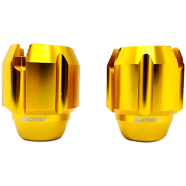 GOYO Branded Alloy Gutli Aluminum Motorcycle Front Slider Protection Cap 1 Pair golden color (goyo_gutli_gold) icon