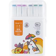 ZenZoi Permanent Markers Set - 36 Fine Point Felt Tip Drawing Art Markers - Chil