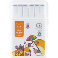 GUANGBO Markers Sets 36 Colors Sketching Markers Double Head Alco. Based Felt Tip Pen Art School Supplies Drawing Set For Artists