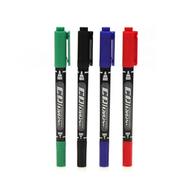 GXin Multi Color CD/DVD Waterproof Permanent Marker 2in1 Pen Set With Clip 4 Pieces