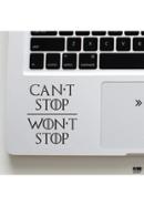 DDecorator Game Of Thrones TV Series Can't/Won't Stop Laptop Sticker - (LS123 )