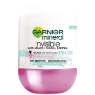 Garnier Mineral Invisible Black White C. Roll On 50 ml - 139701099