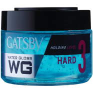 Gatsby Water Gloss - Hard Wet Look Hair Gel, Shine Effect, Long Lasting Hold, Non Sticky, Easy Wash Off, Holding Level 3 - 300gm