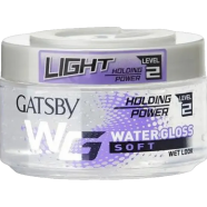 Gatsby Water Gloss - Soft, Wet Look Hair Gel, Shine Effect, Non Sticky, Easy Wash Off, Holding Level 2 - 150gm