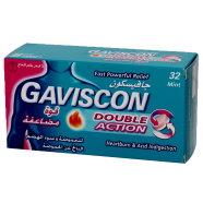 Gaviscon Double Action Mint Flavor Chewable - 32 Tablets