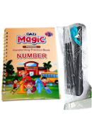 Gazi Magic Pre school Handwriting Practice Book - Number With pen