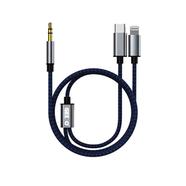 Geeoo AD-2 Type-C (2-in-1) to AUX Conversion Cable