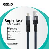 Geeoo Micro USB Short Cable - 30cm - DC-14 3A 