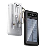 Geeoo P330 10000mAh Solar Power Bank With Attached Cable